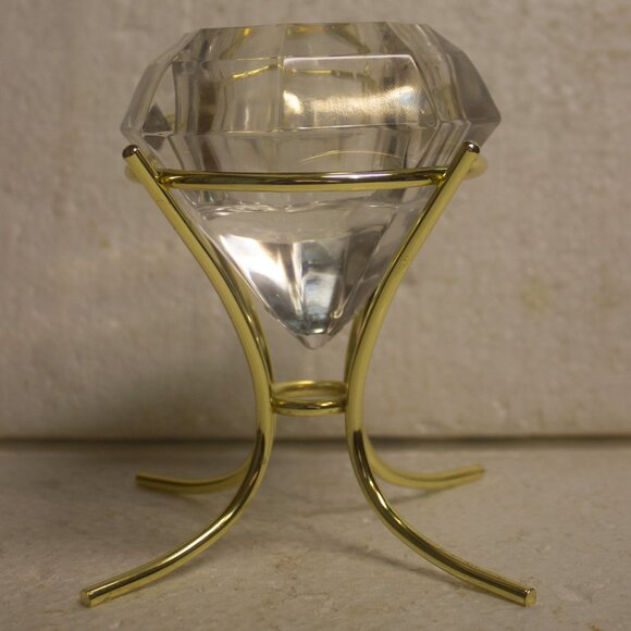 Bleikristall 24% Lead Crystal Solitaire Candleholder Pre-owned - Picture 1 of 6
